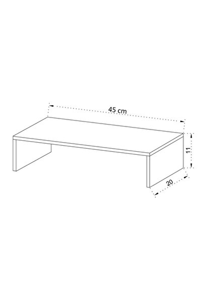 Genel Markalar Avesta Monitör Yükseltici Stand - Beyaz