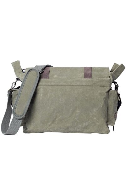 Old Cotton Large Size Canvas Shoulder Bag Travel Laptop School - Baltimore 7156