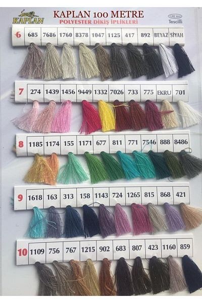 Kaplan 900 Yards Grey 120 Κλωστές χωρίς ραφή - Χρώμα:368