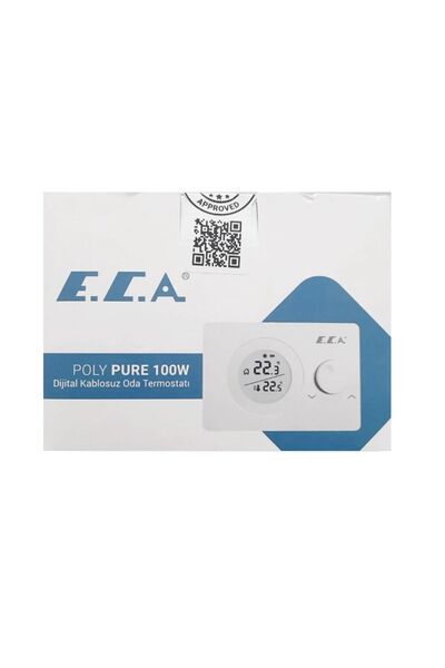 Eca E.C.A  Poly Pure 100 W Kablosuz Oda Termostatı