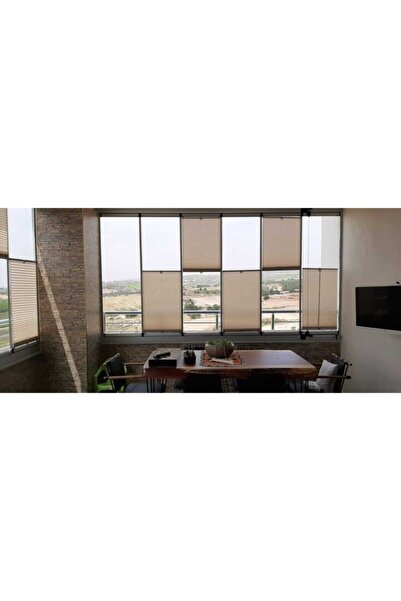 Orlenda Cam Balkon Perdesi - Plise Perde