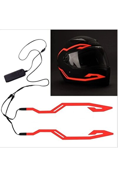 Tex Motosiklet Kask Aydınlatma Led Işık, Kask Led Işık Şeridi (kırmızı)