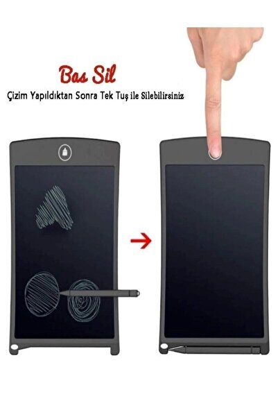 bizimevde 8.5 Inch Lcd Digital Children's Writing Drawing Tablet - Turquoise