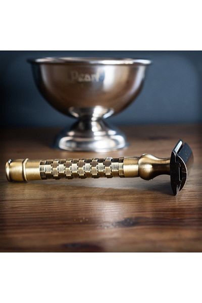 Pearl Shaving Antique Comb-Free Razor Suitable for Everyday Shaving, Traditional Comb-Free Shaving Blade
