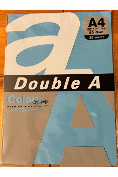 DOUBLE A 25 Pieces Blue 80 Gr 1 Pack