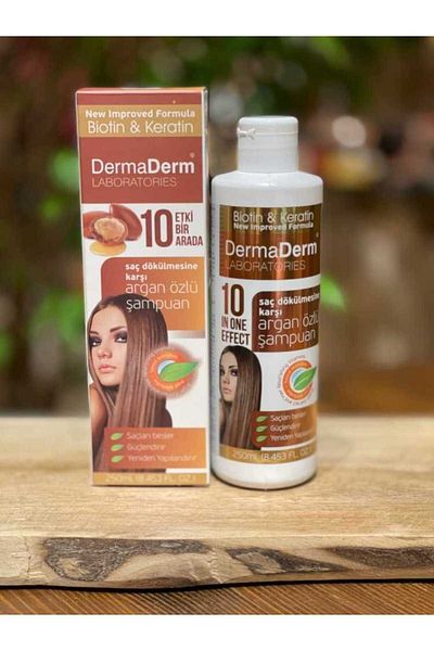 DermaDerm 250ml Argan Extract Shampoo