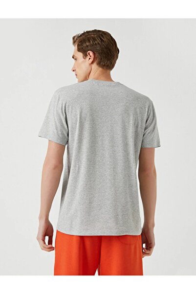 Koton Ανδρικό μπλουζάκι με στάμπα κολλεγίου