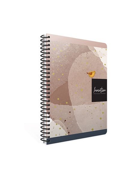 Gıpta Invention 17x24 120 Sheets Checkered Hard Cover Spiral Notebook