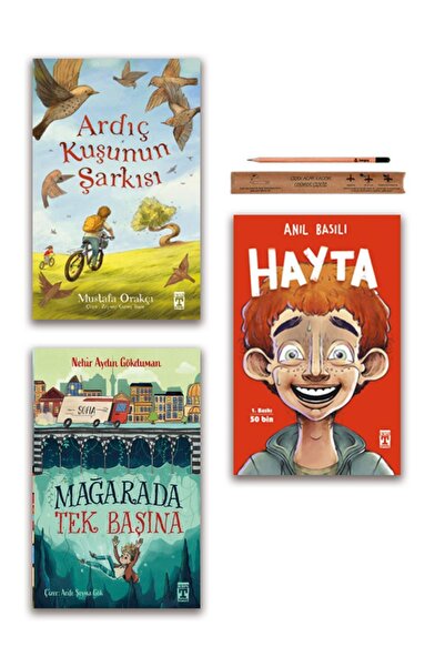 Timaş Çocuk Hayta - Ardıç Kuşunun Şarkısı - Mağarada Tek Başına Set 3 Kitap