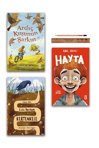 Timaş Çocuk Hayta - Ardıç Kuşunun Şarkısı - Eski Dostum Kertenkele Set 3 Kitap