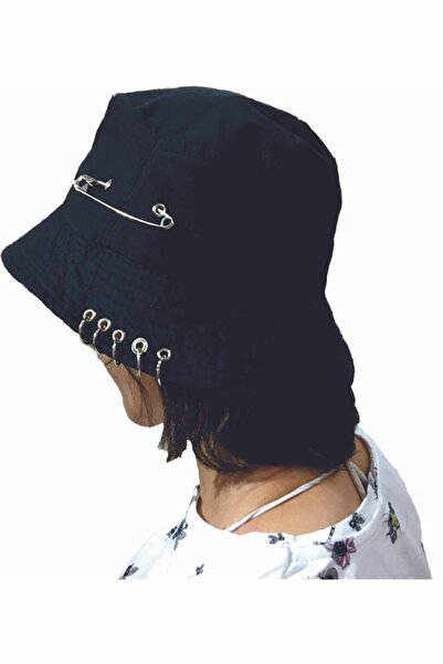 NO NAME Pălărie de pescar cu ace piercing Kpop