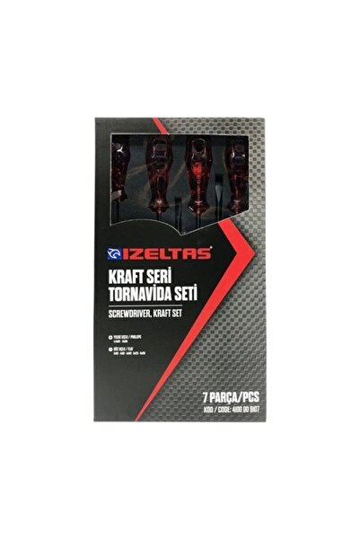 İzeltaş İzeltaş 4100 Yıldız Tornavida Seti Kraft 7 Parça