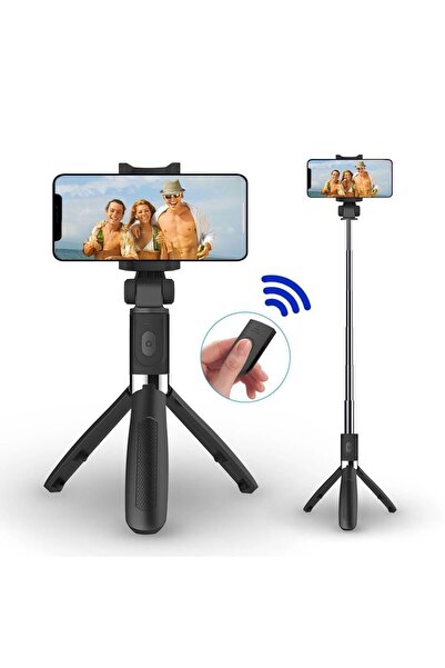 SMAYLİNG Kablosuz Stant Tripod Katlanabilir Uzatılabilir Selfi Çubuğu Ios&and...