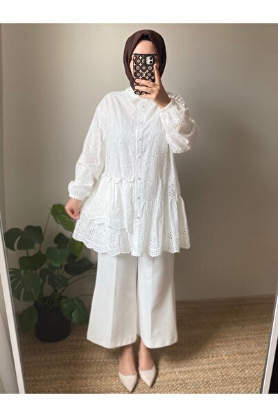 TRİQO قميص تونيك مكشكش - تصميم أنيق