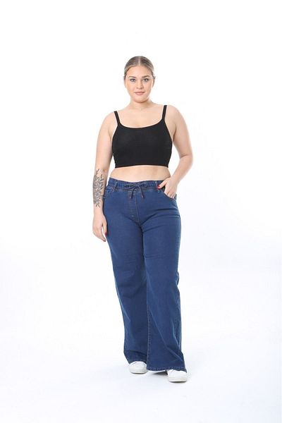EYLÜL BUTİK WOMEN'S LARGE SIZE WIDE LEG PANTS