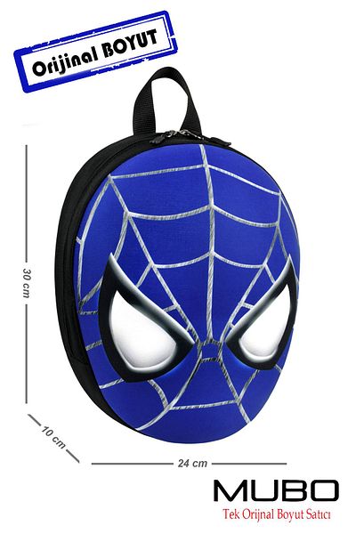 MUBO 3D Embossed Printed Boy's Spiderman Kindergarten Bag