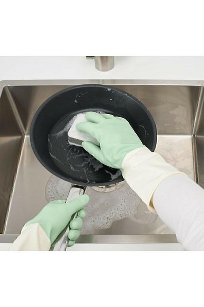 IKEA Cleaning Dishwashing Gloves Size S Green