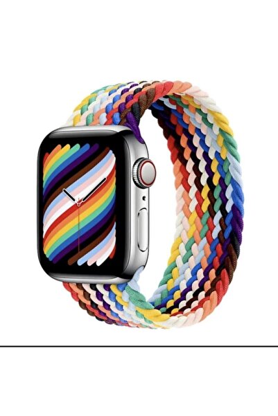 TT Option ساعة أبل 38 مقاس 40 ملم متوافقة مع حزام معصم مرن مضفر عالي الجودة م...