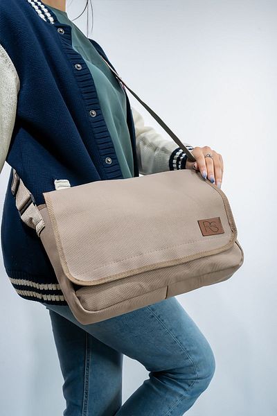Rosmod Τσάντα Messenger Ποιότητας Mink 2 Διαμερισμάτων μεγάλου μεγέθους