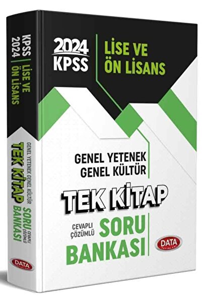 Data Yayınları CLZ404 2024 KPSS Lise ve Önlisans Tek Kitap Soru Bankası