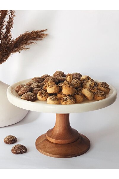 Madas Desıgn Mermer Sunumluk,ayaklı sunumluk,pasta standı,kurabiyelik,sunum