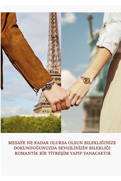 Totwoo Mesafe Bilekliği - Akıllı Dokunmatik Sevgililer Bilekliği