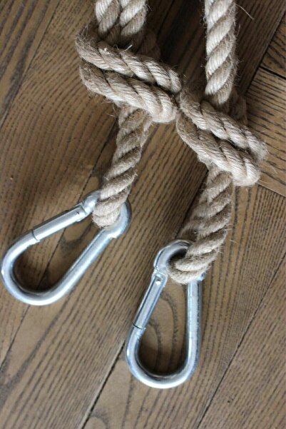 Aslan Yapı Market Ahşap Salıncak 50x20 cm 2 Adet Karabina