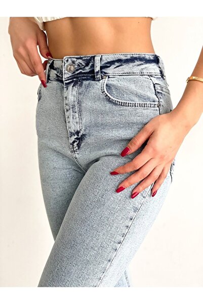 DRC trend Elena Mavi Jeans Side Slit Denim Ricra Trousers