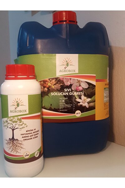 AGROBOX Sıvı Solucan Gubresi (20 L) Bit. Hayv. Menşeili Gübre (KÖK GÜÇLENDİRİ...