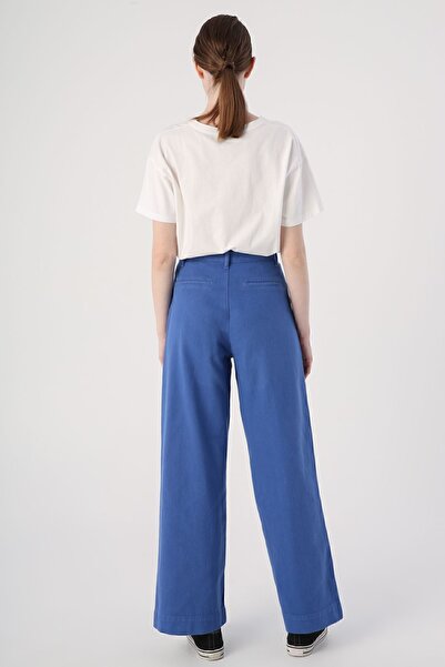 ALLDAY Παντελόνι τσέπης Indigo 100% βαμβακερό φαρδύ