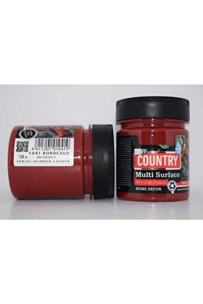Country Multi Surface Hobi Boyası Bordo 120 Cc