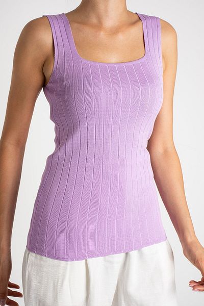 Butik Arvila Women's Sleeveless Blouse Thick Strap Athlete Thin Summer Square Collar Knitwear