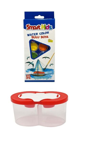 Globox Sulu Boya 12 Li Ve Sulu Boya Kabı