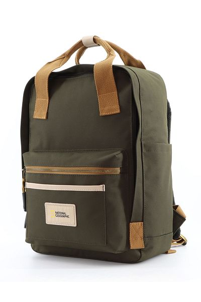 NATIONAL GEOGRAPHIC LEGEND Large Backpack Khaki, Durable WaterResistant Padded Laptop Daypack