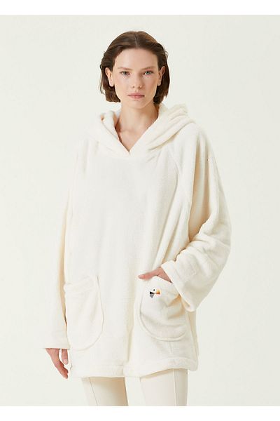 İrya Es Parla Bloom Poncho Ecru Oversize