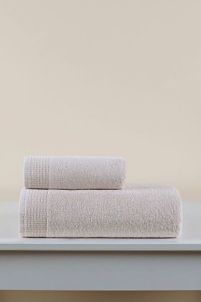 İrya Oasis Premium 100% Cotton 2-Piece Towel Set - Sand 50x90 / 70x140