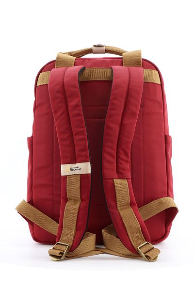 NATIONAL GEOGRAPHIC LEGEND Large Backpack Red, Durable WaterResistant Padded Laptop Maroon Daypack