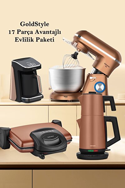 GOLDMASTER Goldstyle 17 Parça Avantajlı Elektronik Evlilik Paketi Elektrikli ...