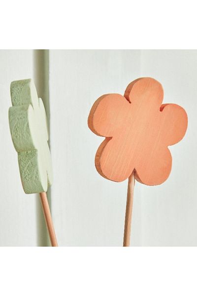 Home Box Trent 2-Piece Wooden Flower Stick Set - 8x7.6x38 cm