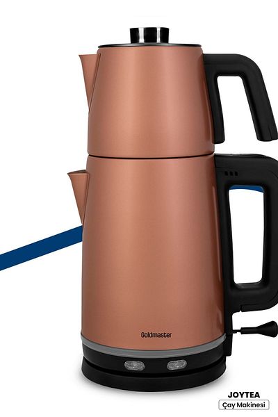 GOLDMASTER Joy Tea Rose Gold 2200 Watt Stainless Steel Tea Maker And Kettle