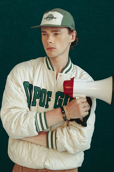 Nordbron Unisex Dark Green Plantalist Printed Cotton Lined Cap Hat Adjustable Rubber Buckle Picton