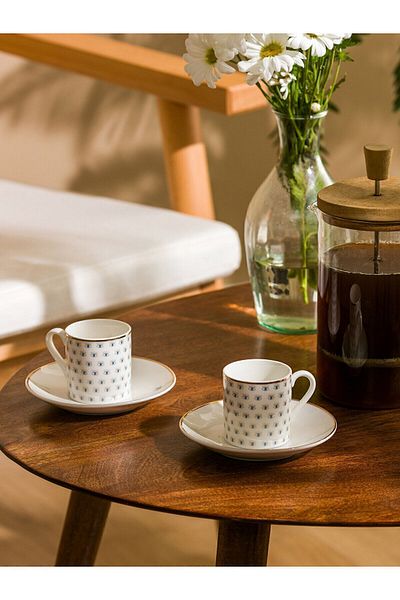LC Waikiki LCW HOME 2-Person Porcelain Coffee Cup Set 90 Ml