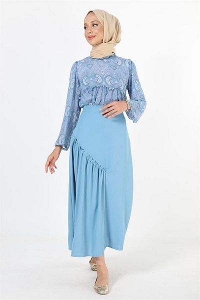 Plistre 2119_Gathered Hijab Skirt
