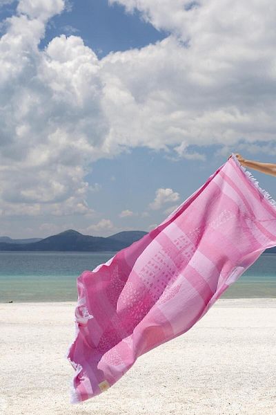 İrya Shark 100% Cotton Peshtemal Pink 90x170