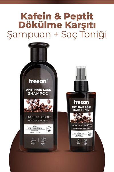 Tresan Caffeine and Peptide Loss - Shampoo and Anti Hair Tonic
