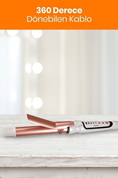 GoldStar St7107 Tourmaline Ceramic Plate Hair Styling Tongs