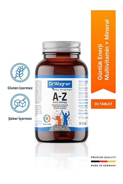 Dr Wagner A-Z Daily Energy, Günlük Multivitamin + Mineral - 30 Tablet