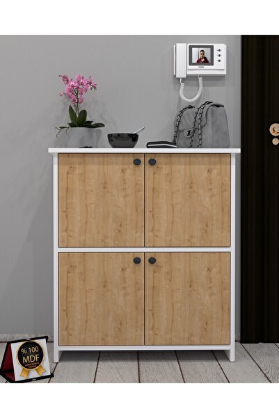 KONAK EV EŞYALARI Torre Ayakkabılık,%100 MDF,Kolay Kurulum,ÇokAmaçlı Dolap