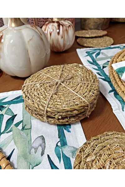 did homeware طقم قواعد أكواب من القش مكون من 6 قطع من Nephele