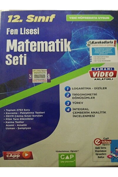 Çap Yayınları 12.sınıf Set Fen Lisesi Matematik Yeni